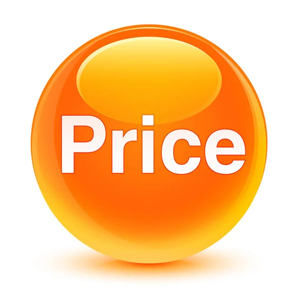 Precio cristal naranja botón redondo — Foto de Stock