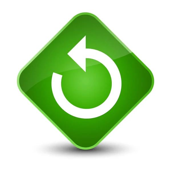 Refresh arrow icon elegant green diamond button — Stock Photo, Image
