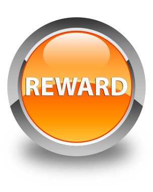 Ödül parlak turuncu yuvarlak düğme