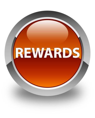 Senin parlak kahverengi yuvarlak düğme