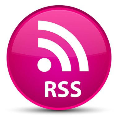 RSS özel pembe yuvarlak düğmesi