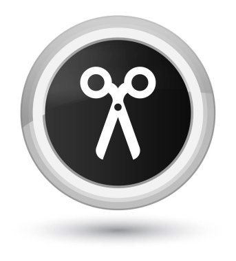 Makas kutsal kişilerin resmi ana siyah yuvarlak düğme