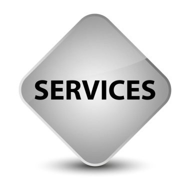 Hizmetler zarif beyaz elmas düğmesine