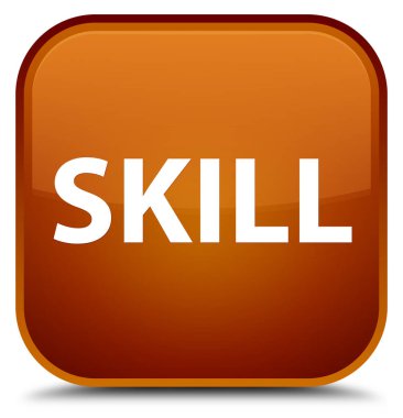 Beceri özel kahverengi kare düğme