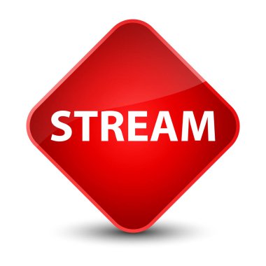 Akış zarif kırmızı elmas düğmesi