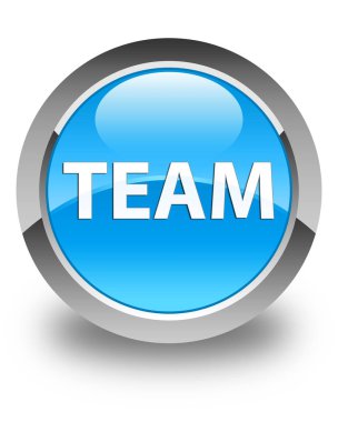 Takım parlak mavi mavi yuvarlak düğmesi