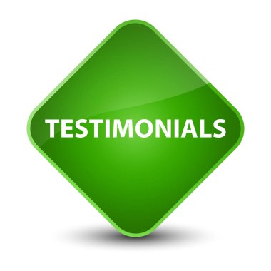 Referansları zarif yeşil elmas düğmesi