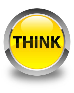 Parlak sarı yuvarlak düğme düşünüyorum