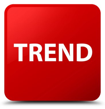 Trend kırmızı kare düğme