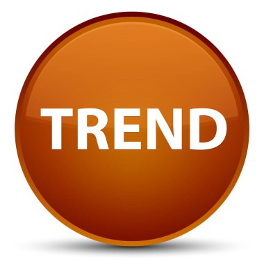 Eğilim özel kahverengi yuvarlak düğmesi