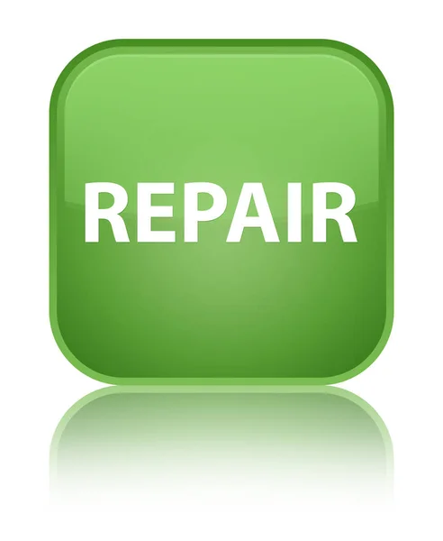 Reparatie speciale zachte groene vierkante knop — Stockfoto
