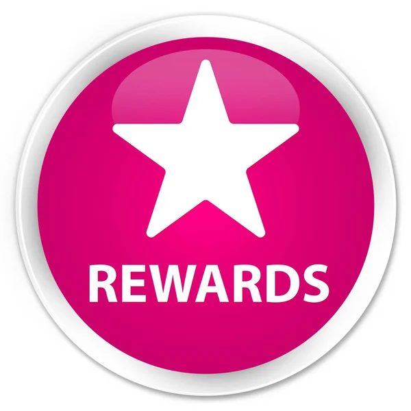 Rewards (star icon) premium pink round button — Stock Photo, Image