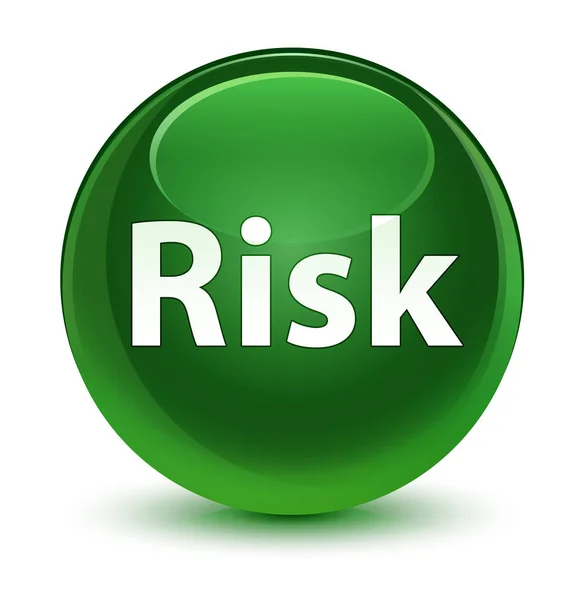 Risk cam gibi yumuşak yeşil yuvarlak düğmesi — Stok fotoğraf