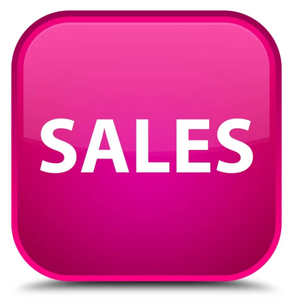 Sales special pink square button — Stock Photo, Image