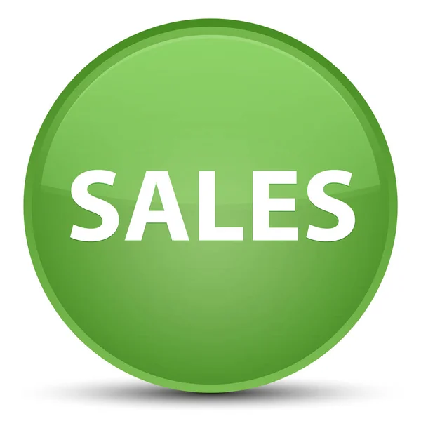 Sales special soft green round button — Stock Photo, Image