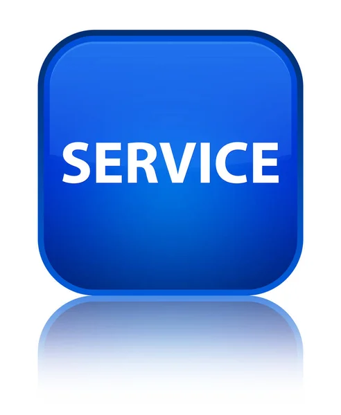 Service spécial bouton carré bleu — Photo