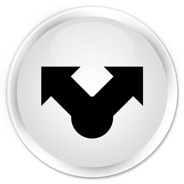 Share icon premium white round button — Stock Photo, Image