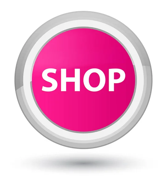 Shop prime pink round button — Stock Photo, Image