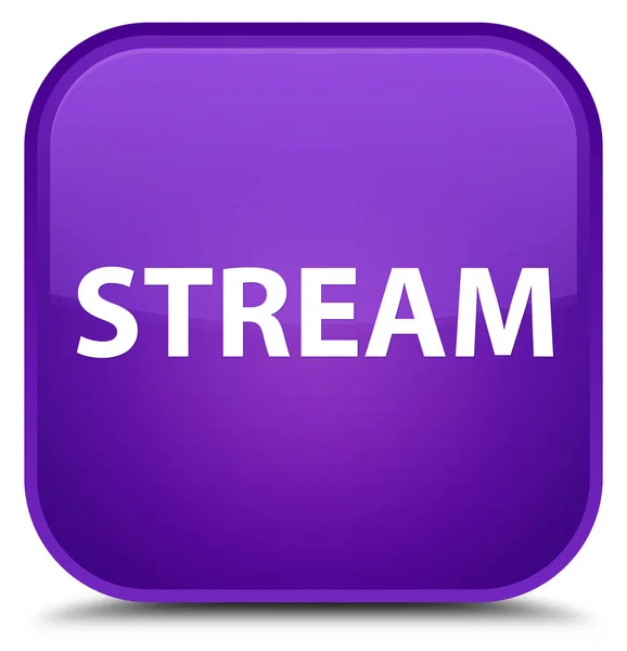 Stream botón cuadrado púrpura especial —  Fotos de Stock