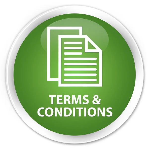 Termes et conditions (icône pages) premium vert doux rond butto — Photo