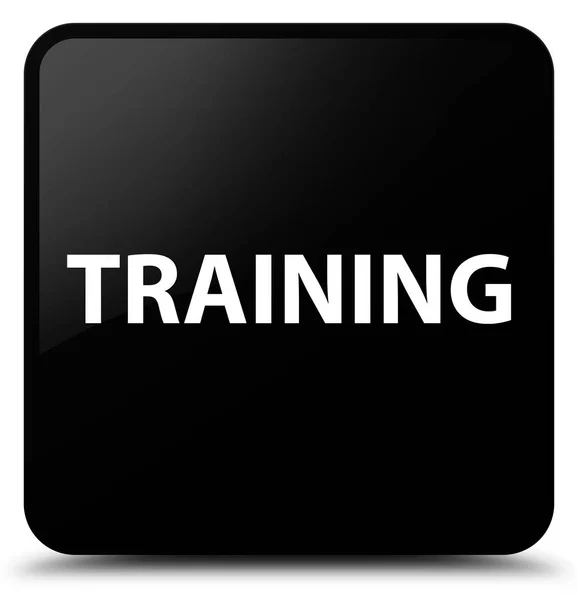 Training black square button — Stock Photo, Image