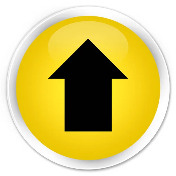 Carregar ícone de seta botão redondo amarelo prémio — Fotografia de Stock