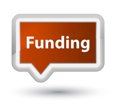 Birinci sınıf kahverengi banner buton finansman