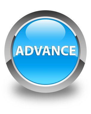 Parlak mavi düğme mavi ilerlemek