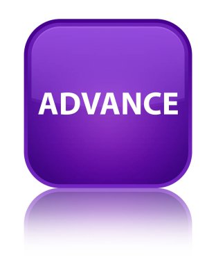 Önceden özel mor kare düğme