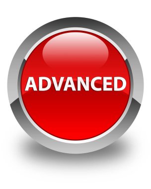 Gelişmiş parlak kırmızı yuvarlak düğme