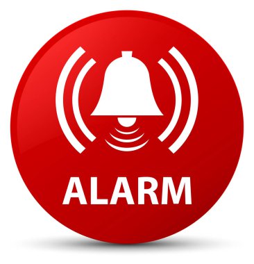 Alarm (zil simgesini) kırmızı yuvarlak düğmesi