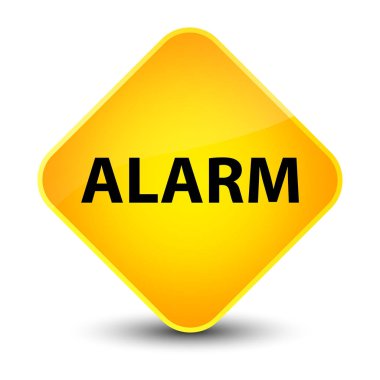 Alarm zarif sarı elmas düğmesi