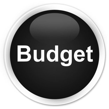 Bütçe sigorta primi siyah yuvarlak düğmesi