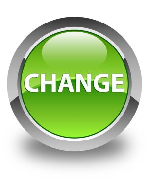 Değişiklik parlak düğme yeşil