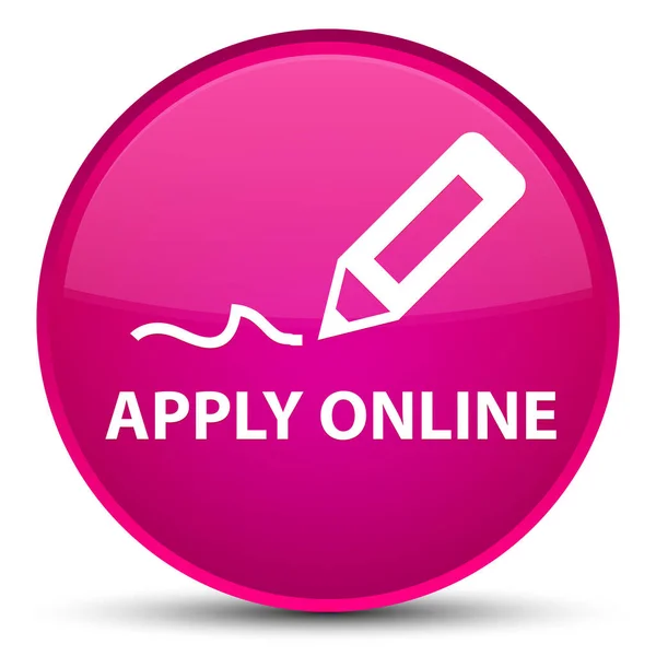 Apply online (edit pen icon) special pink round button