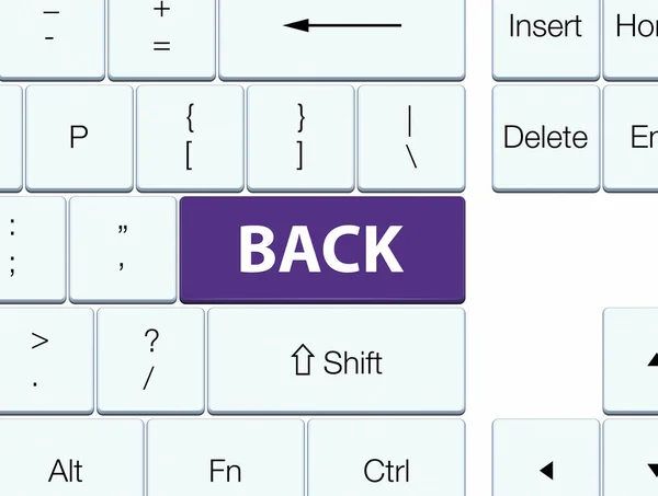 다시 보라색 키보드 버튼 — 스톡 사진