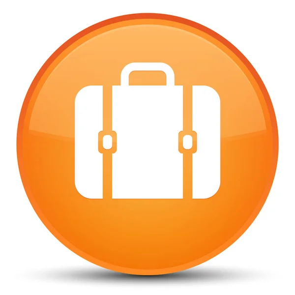 Borsa icona speciale arancio pulsante rotondo — Foto Stock