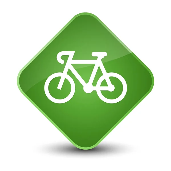 Элегантная мягкая зеленая кнопка на велосипеде — стоковое фото