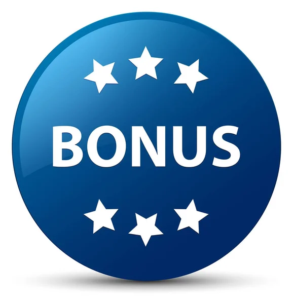 Bonus icon blue round button — Stock Photo, Image