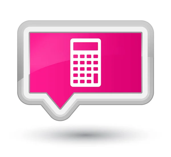 Calculator icon prime pink banner button — Stock Photo, Image