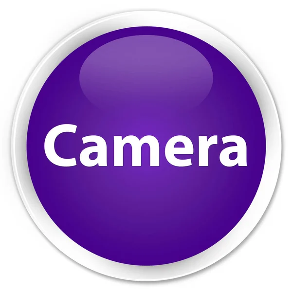 Bouton rond violet premium appareil photo — Photo