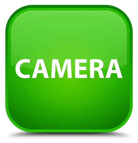 カメラ特別な緑の正方形ボタン — ストック写真