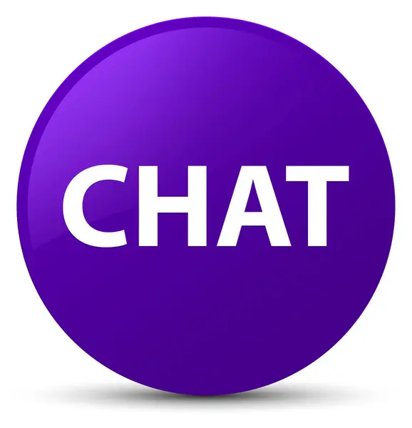 Chat bouton rond violet — Photo