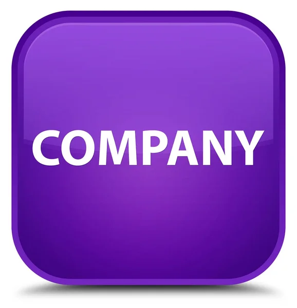 公司特殊紫方形按钮 — 图库照片