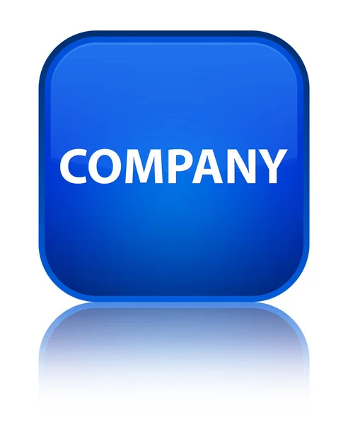 Firma specjalne niebieski przycisk kwadratowy — Zdjęcie stockowe