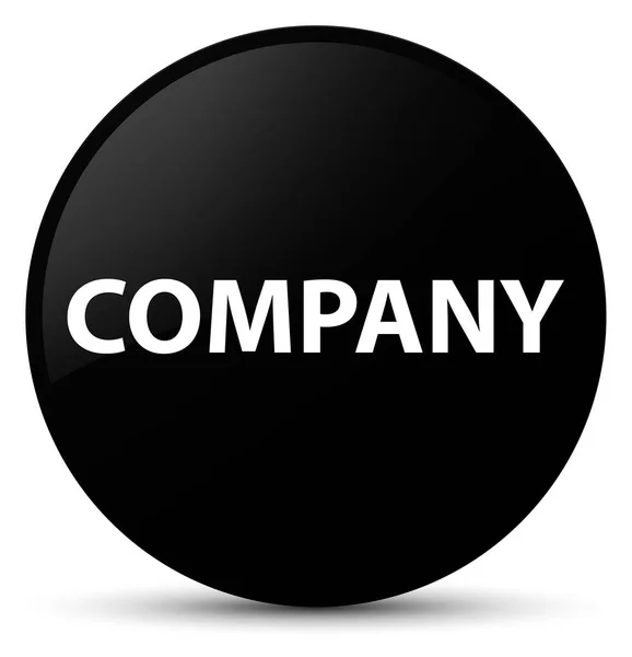 Company black round button — Stock Photo, Image