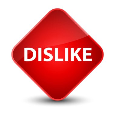 Zarif kırmızı elmas düğmesini sevmemek