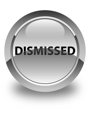 Parlak beyaz yuvarlak düğme reddetti