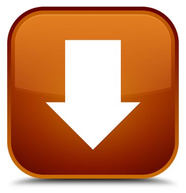 Ok simgesini özel kahverengi kare düğmesini indir