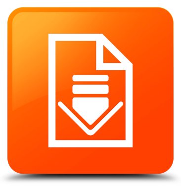 Belge simgesi turuncu kare düğme download